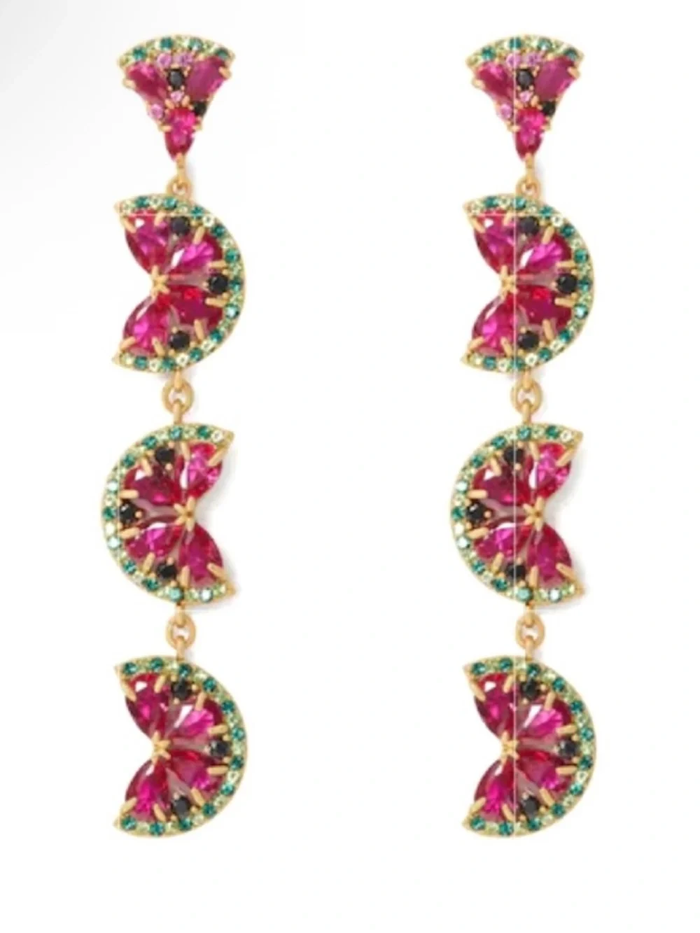 $149 Kate Spade Watermelon Linear Earrings